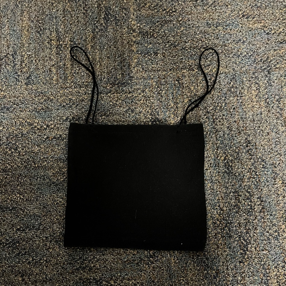 zara black tank top